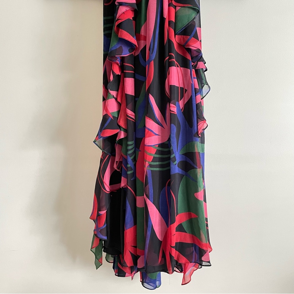 PatBO Rio Cut Out Ruffle Maxi Dress Multicolor 4 NWT - Picture 13 of 16